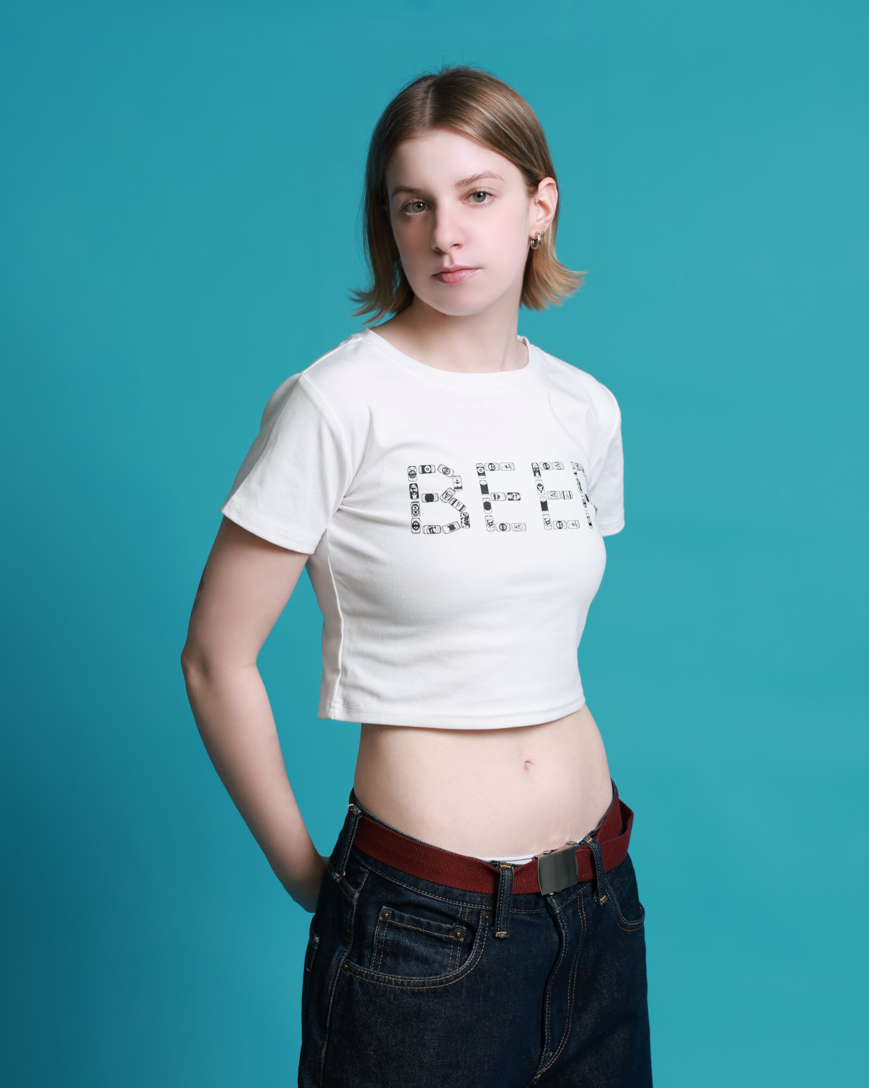 【YOIDORE WOMEN’S】BEERロゴ ショートTEE (826724)