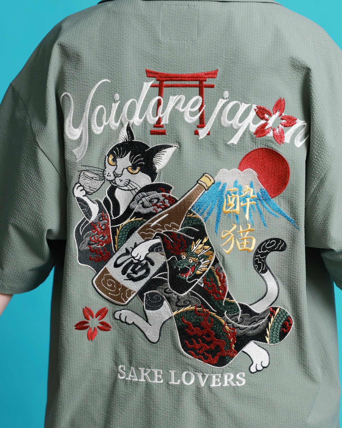 【YOIDORE】酔い猫 JAPAN シャツ (826000)