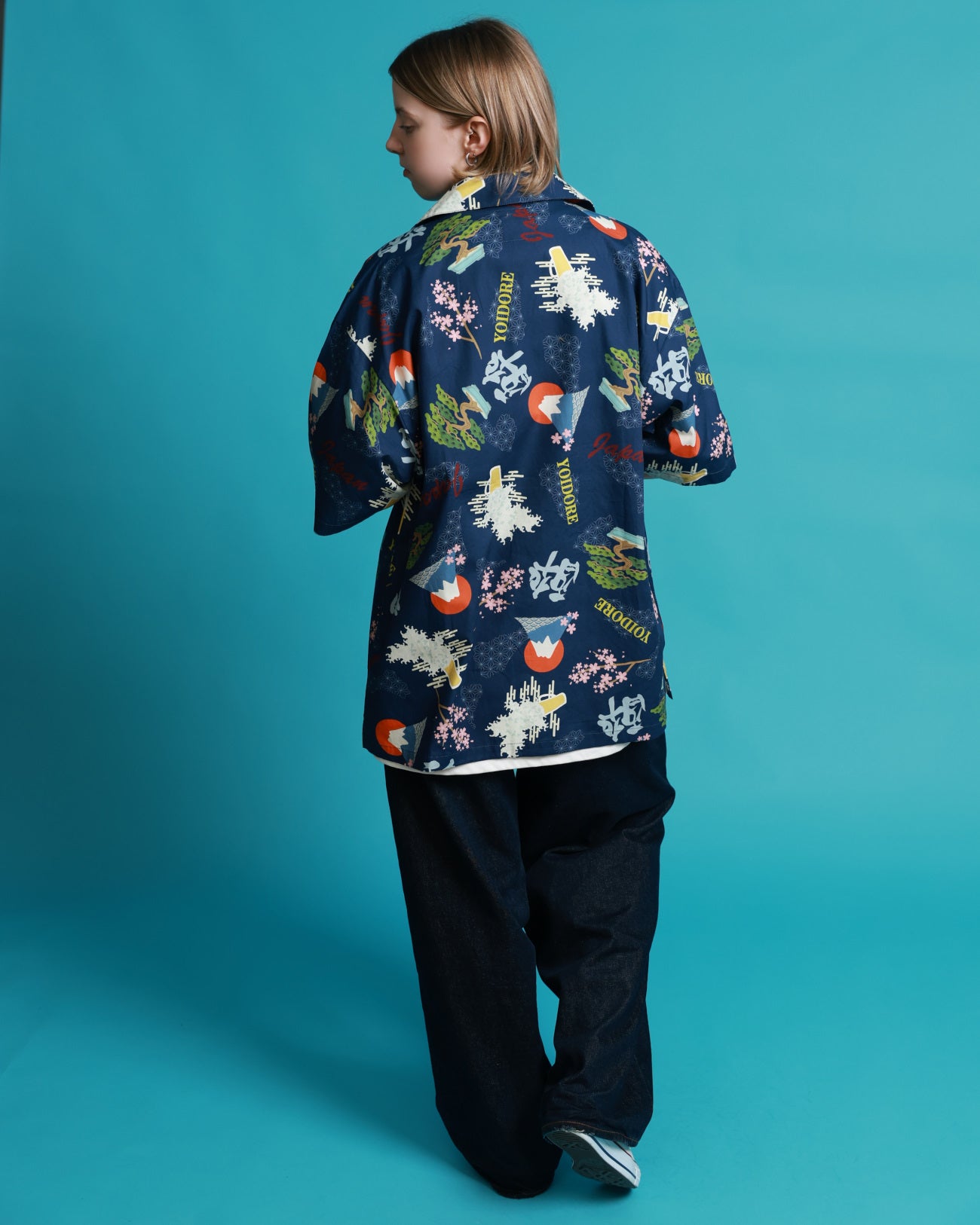 【YOIDORE】酒 JAPAN 総柄シャツ (826001)