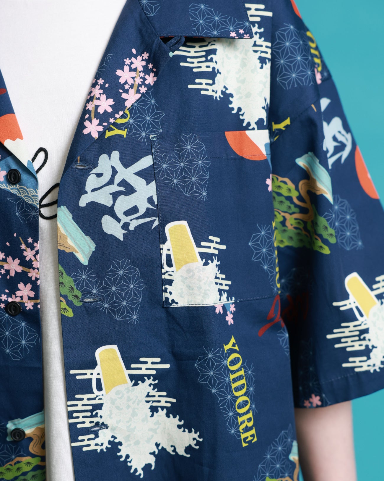 【YOIDORE】酒 JAPAN 総柄シャツ (826001)
