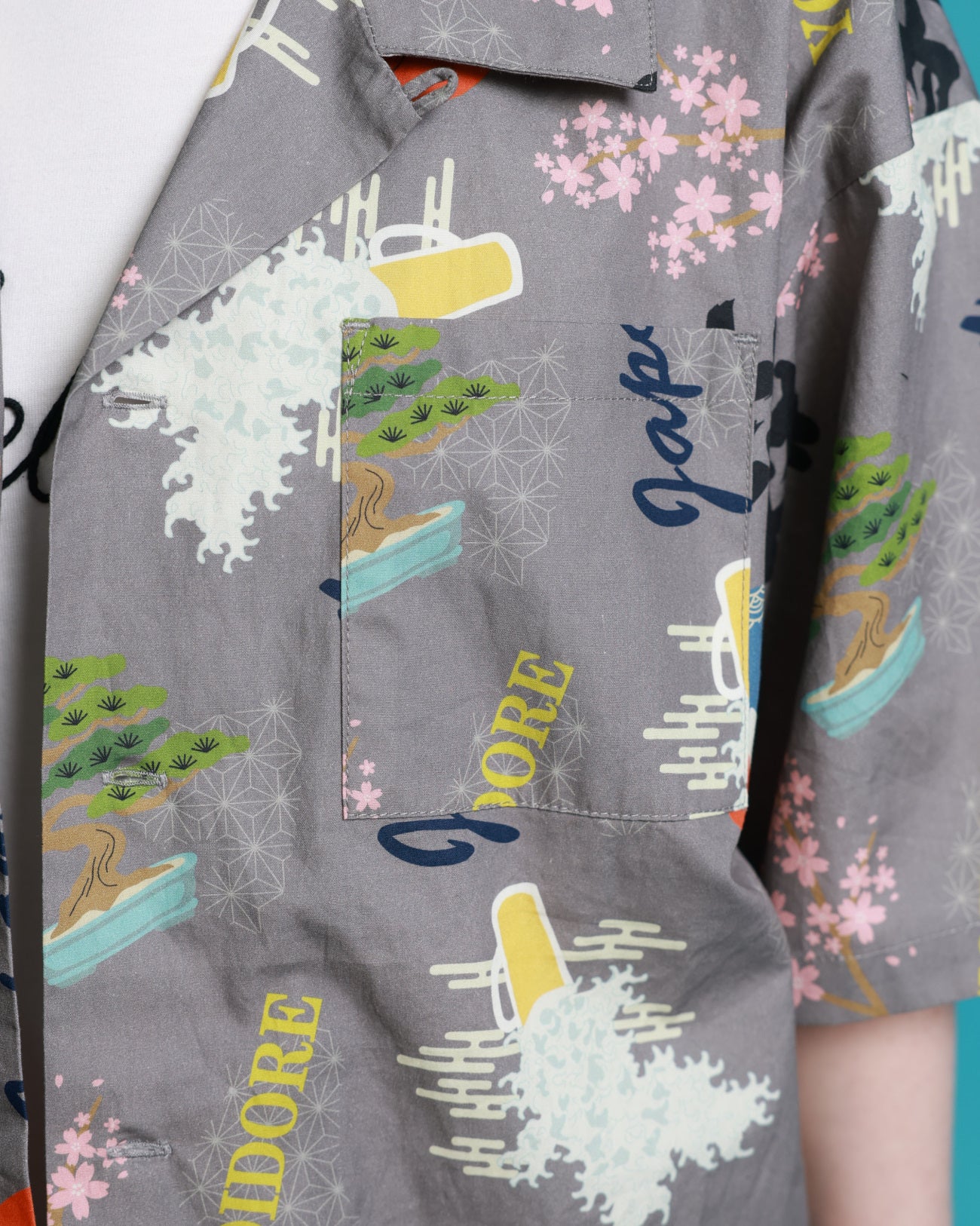 【YOIDORE】酒 JAPAN 総柄シャツ (826001)