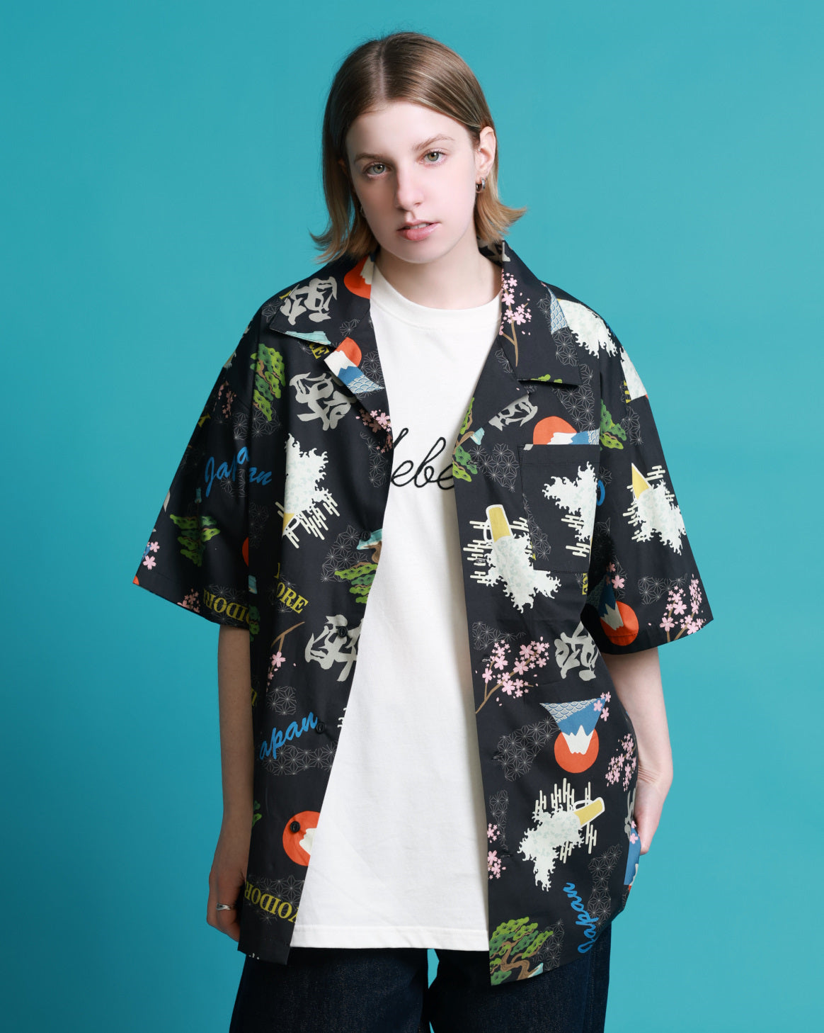 【YOIDORE】酒 JAPAN 総柄シャツ (826001)