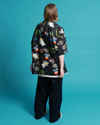 【YOIDORE】酒 JAPAN 総柄シャツ (826001)