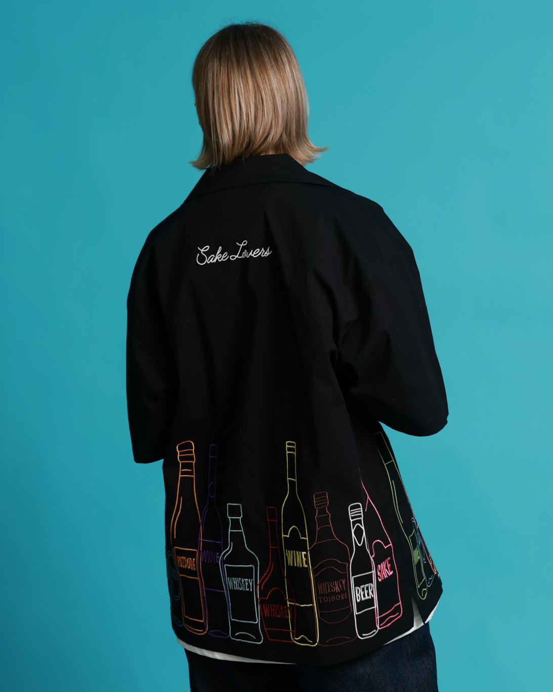 【YOIDORE】酒ボトル 刺繍シャツ (826002)