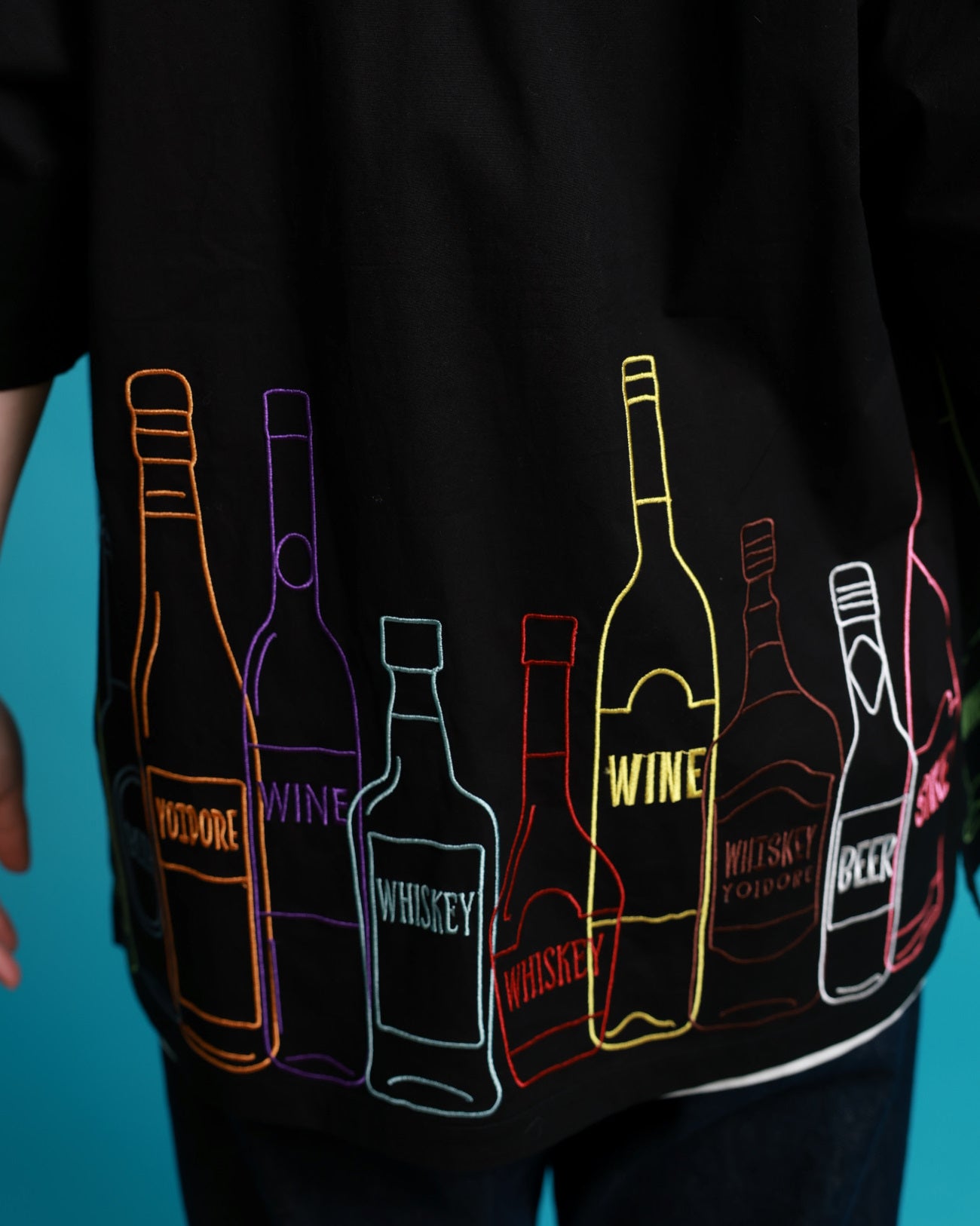 【YOIDORE】酒ボトル 刺繍シャツ (826002)