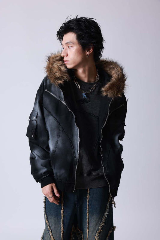【P.N UNDERGROUND】ファー脱着スプレーフードBZ (735430)