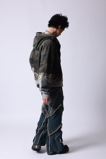 【P.N UNDERGROUND】レイヤーダメージ ZIP PK (745408)