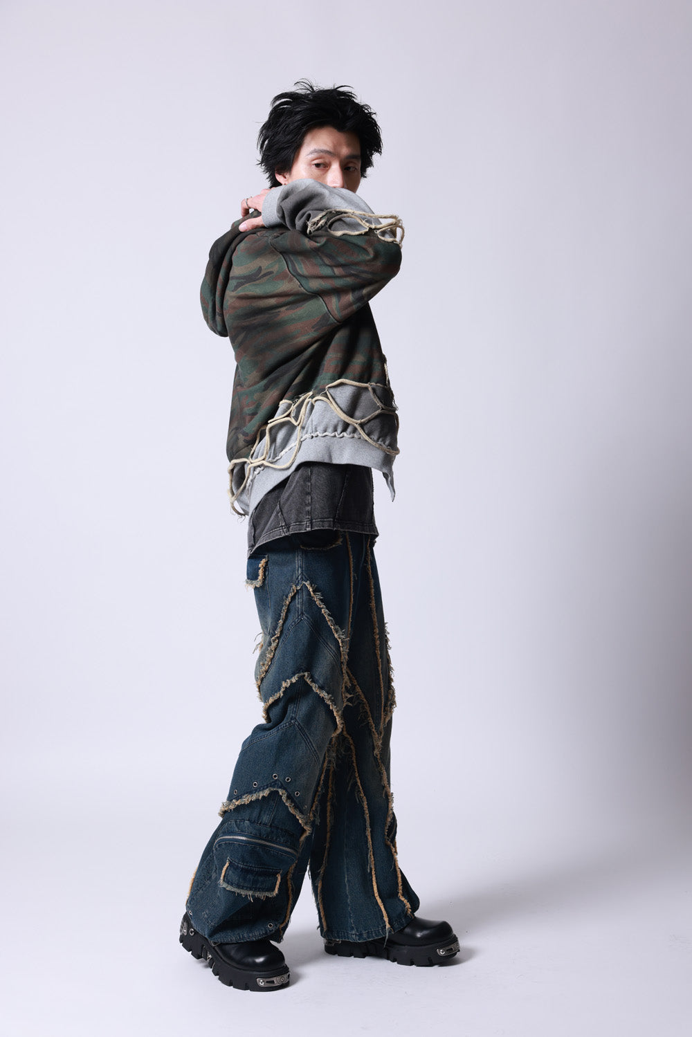 【P.N UNDERGROUND】レイヤーダメージ ZIP PK (745408)