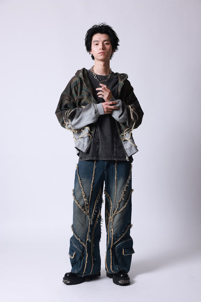 【P.N UNDERGROUND】レイヤーダメージ ZIP PK (745408)