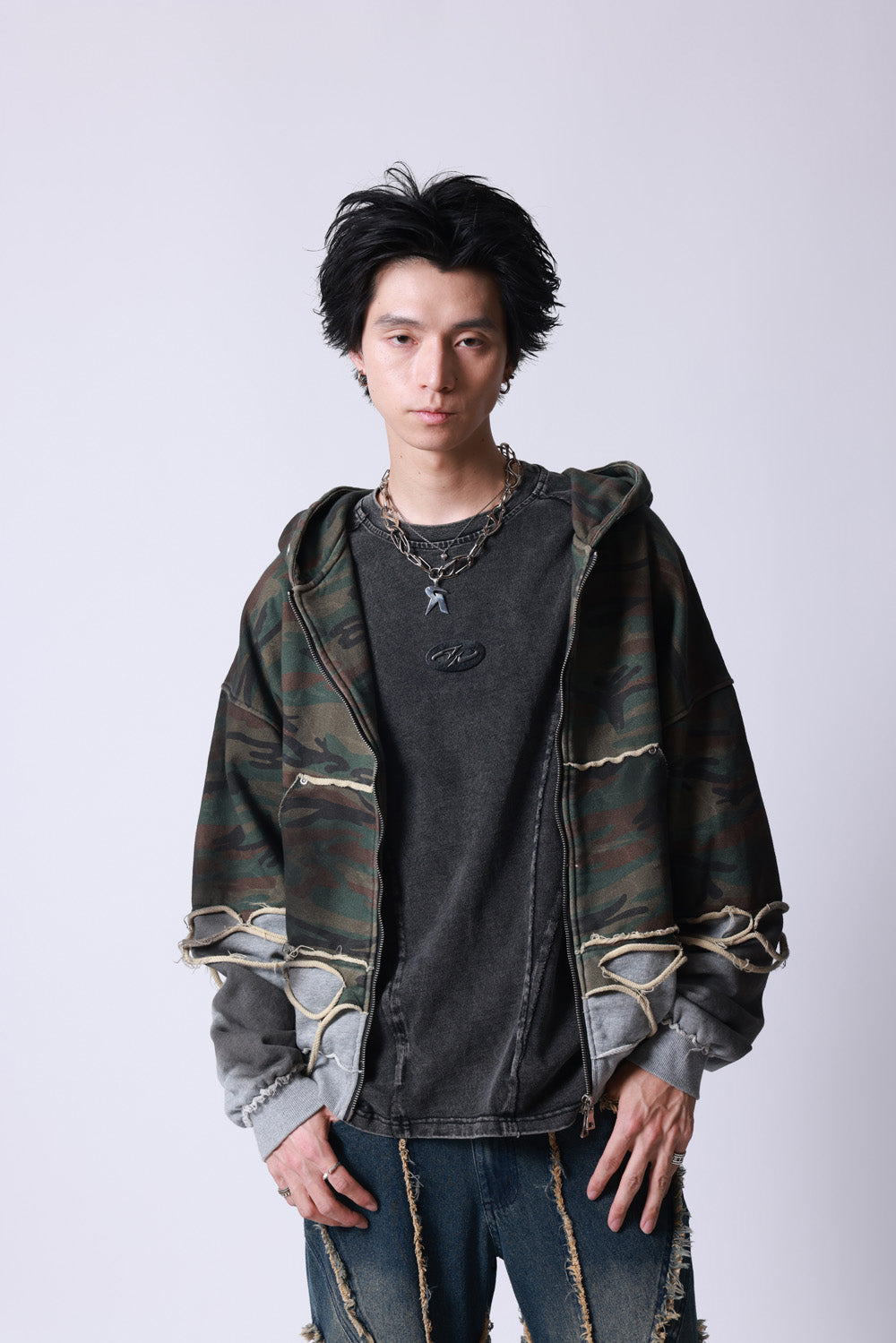 【P.N UNDERGROUND】レイヤーダメージ ZIP PK (745408)