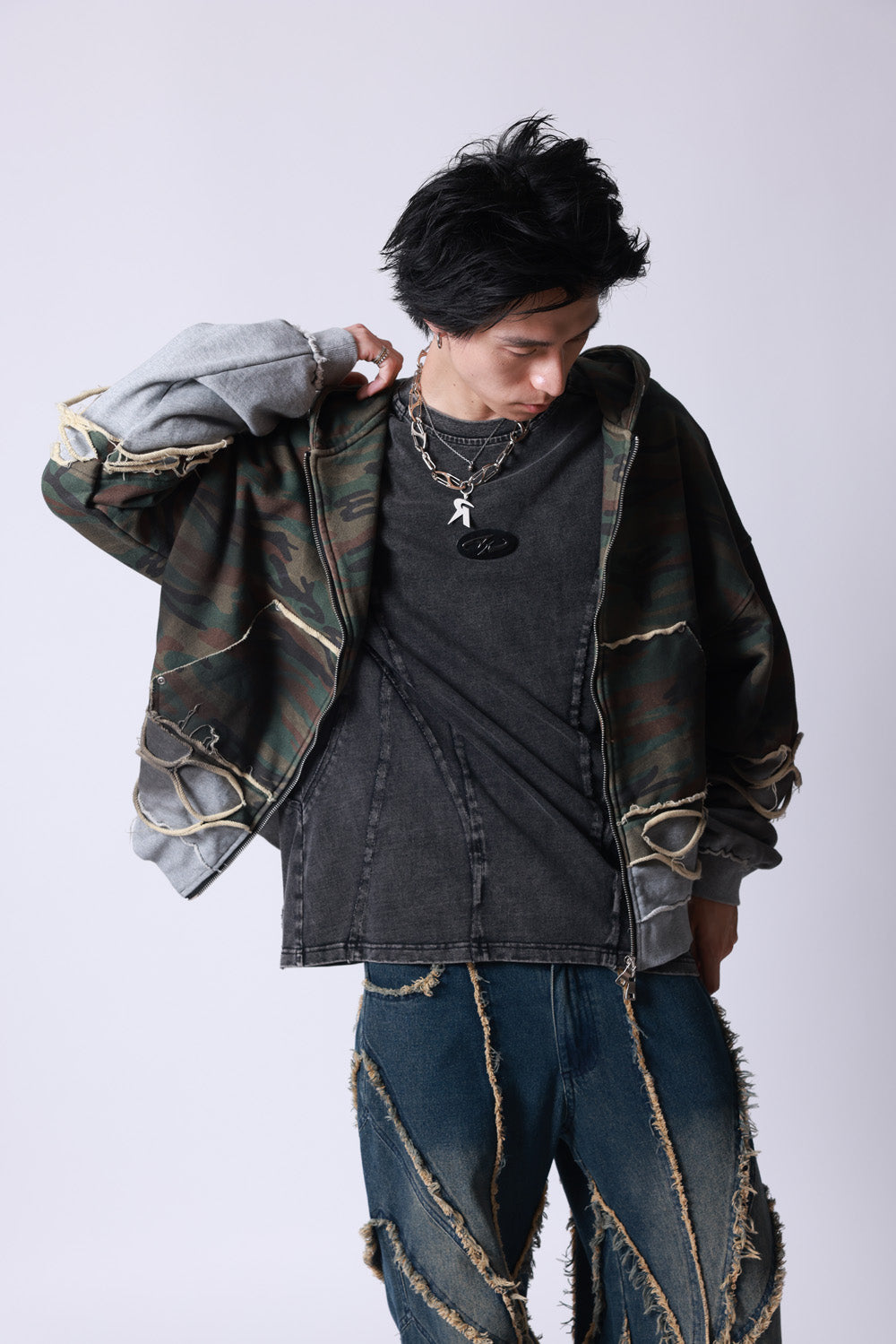 【P.N UNDERGROUND】レイヤーダメージ ZIP PK (745408)