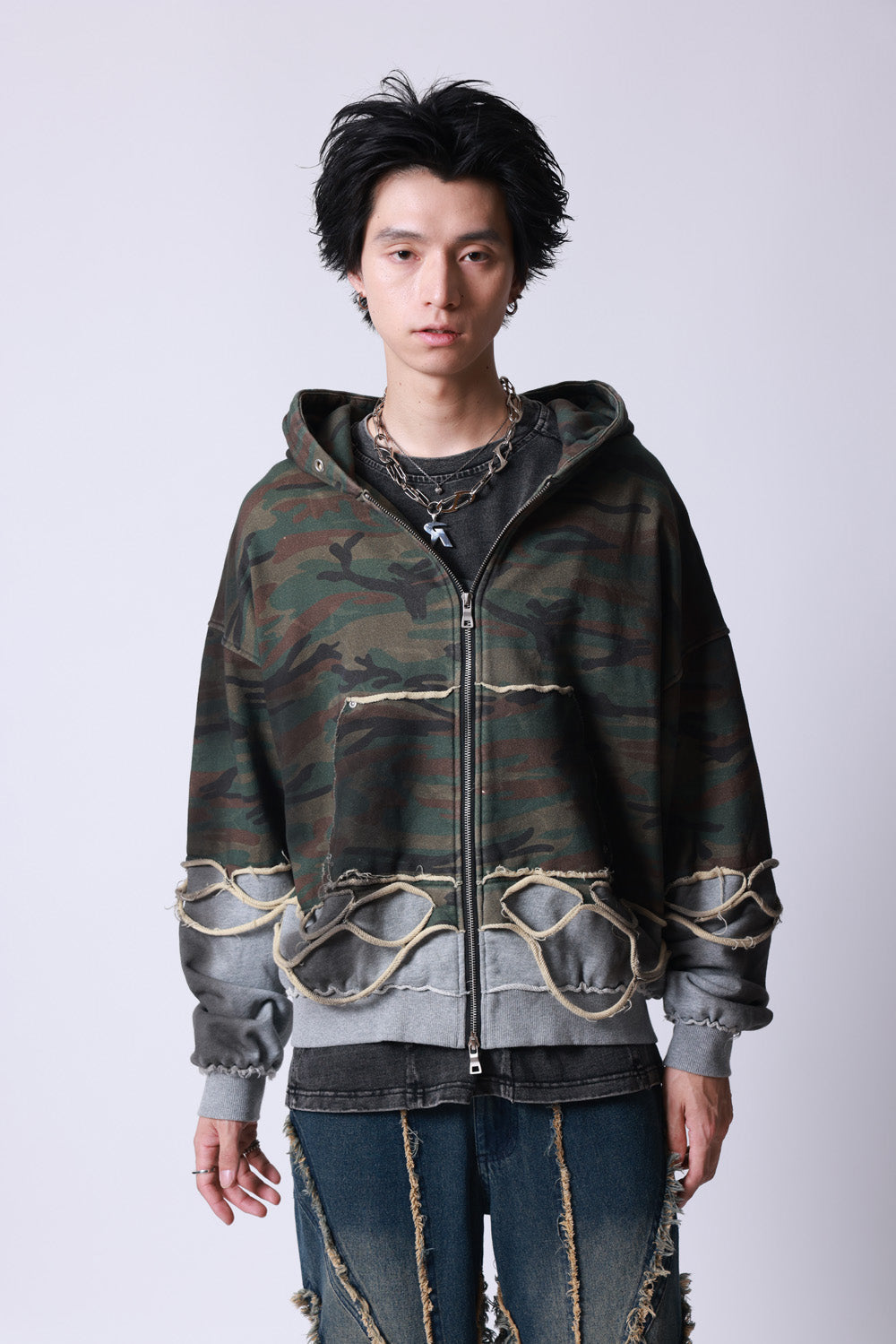 【P.N UNDERGROUND】レイヤーダメージ ZIP PK (745408)