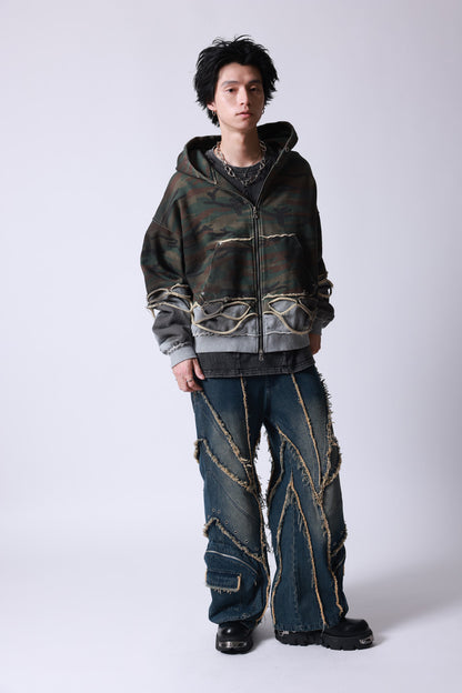 【P.N UNDERGROUND】レイヤーダメージ ZIP PK (745408)