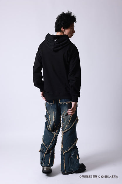 【P.N UNDERGROUND×怪獣８号】市川 レノ ダメージ パーカー (745507)