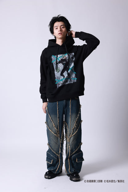 【P.N UNDERGROUND×怪獣８号】市川 レノ ダメージ パーカー (745507)