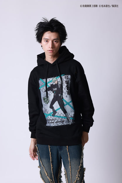 【P.N UNDERGROUND×怪獣８号】市川 レノ ダメージ パーカー (745507)