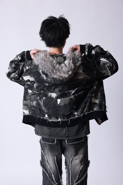 【P.N UNDERGROUND】ファー脱着スプレーフードBZ (735430)