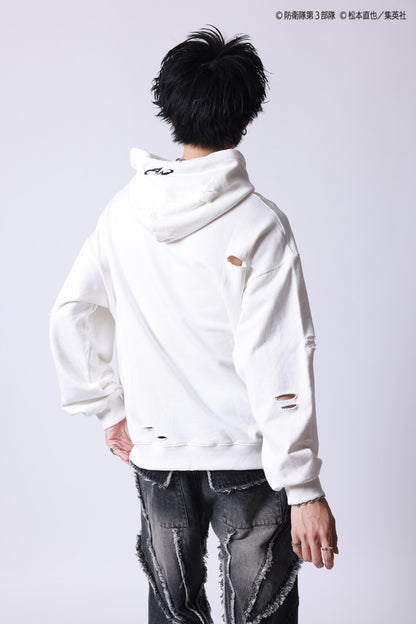 【P.N UNDERGROUND×怪獣８号】市川 レノ ダメージ パーカー (745507)