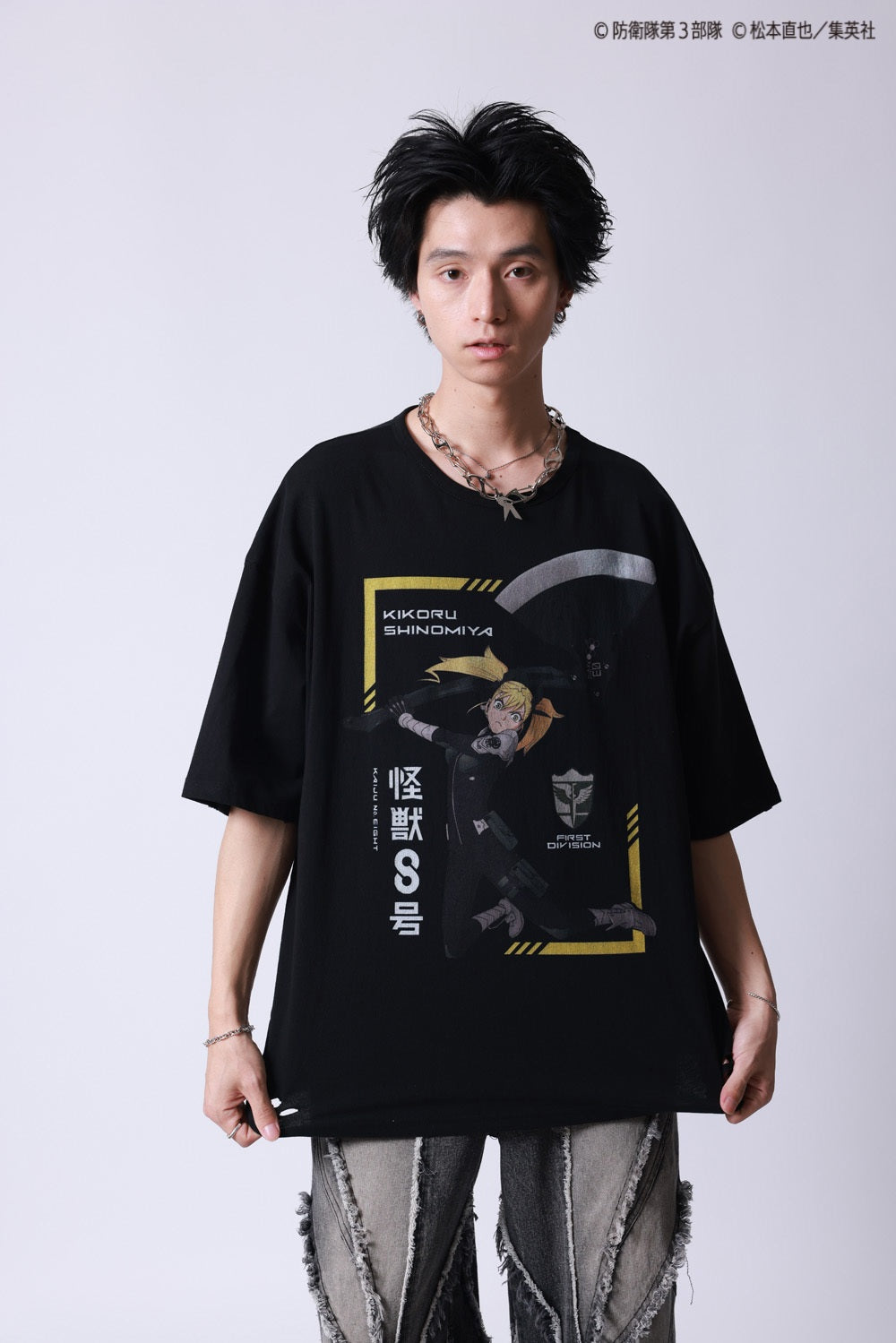 【P.N UNDERGROUND×怪獣８号】四ノ宮 キコル ダメージ TEE (745606)