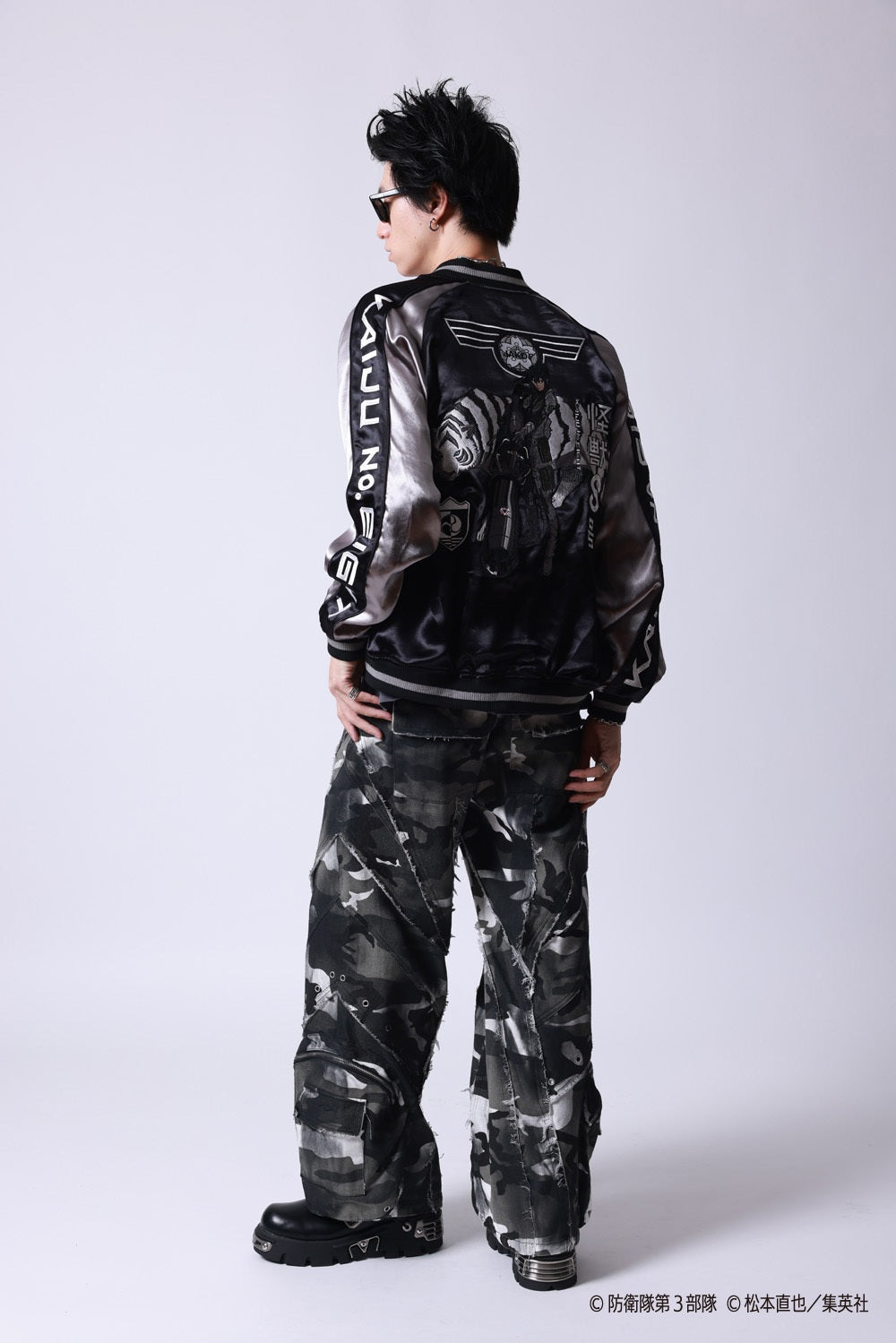 【P.N UNDERGROUND×怪獣８号】亜白 ミナ リバーシブルスカジャン (745101)