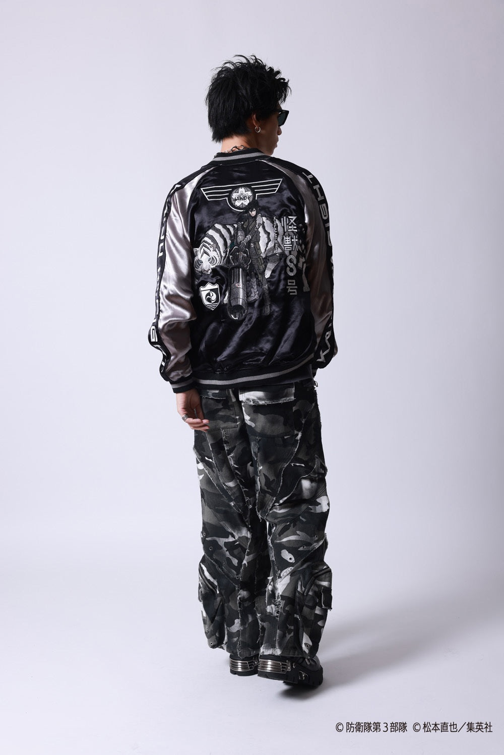 【P.N UNDERGROUND×怪獣８号】亜白 ミナ リバーシブルスカジャン (745101)