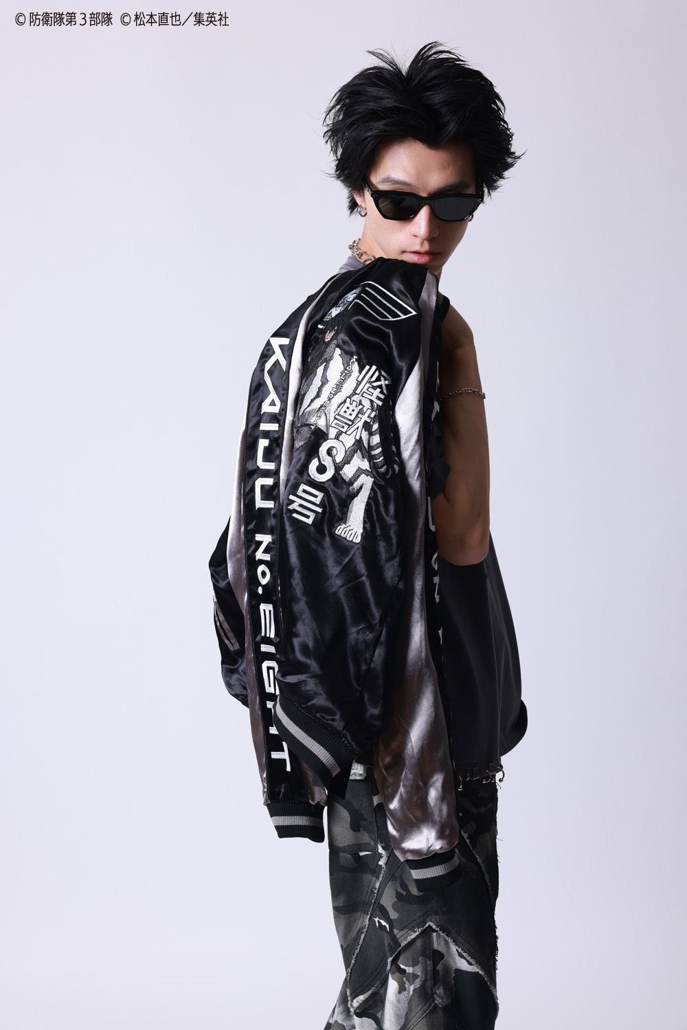 【P.N UNDERGROUND×怪獣８号】亜白 ミナ リバーシブルスカジャン (745101)