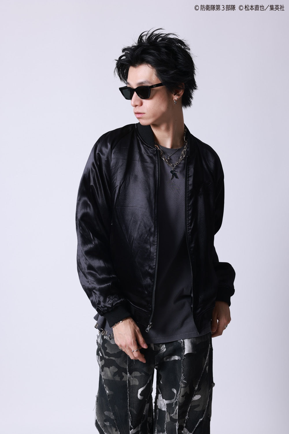 【P.N UNDERGROUND×怪獣８号】亜白 ミナ リバーシブルスカジャン (745101)