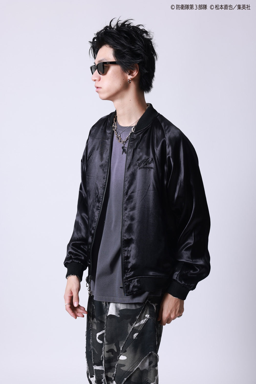 【P.N UNDERGROUND×怪獣８号】亜白 ミナ リバーシブルスカジャン (745101)