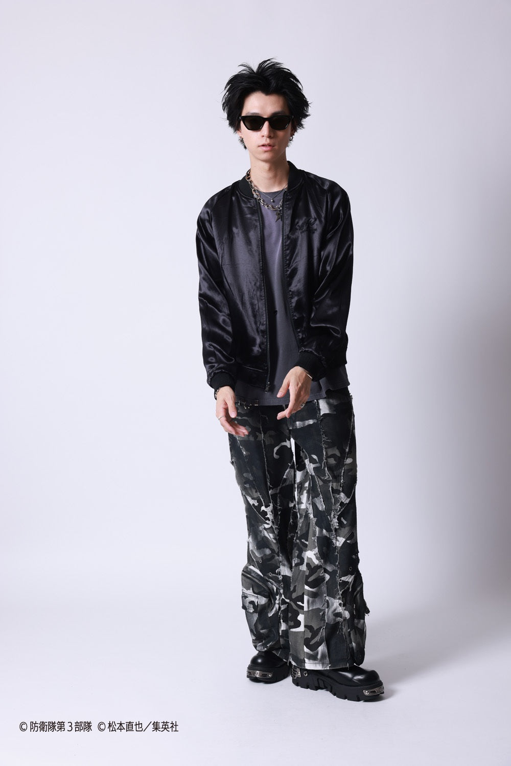 【P.N UNDERGROUND×怪獣８号】亜白 ミナ リバーシブルスカジャン (745101)