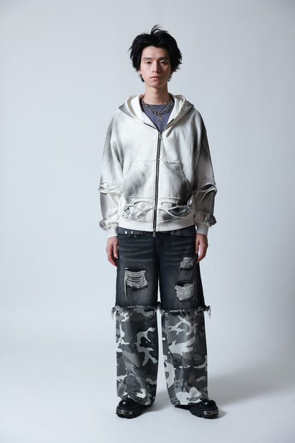 【P.N UNDERGROUND】レイヤーダメージ ZIP PK (745408)