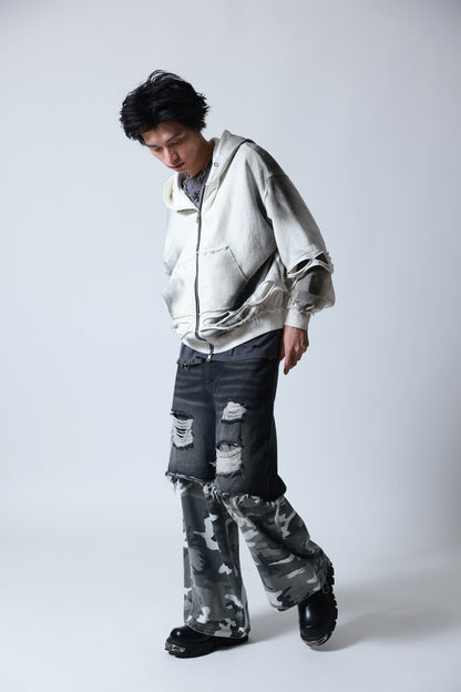 【P.N UNDERGROUND】レイヤーダメージ ZIP PK (745408)