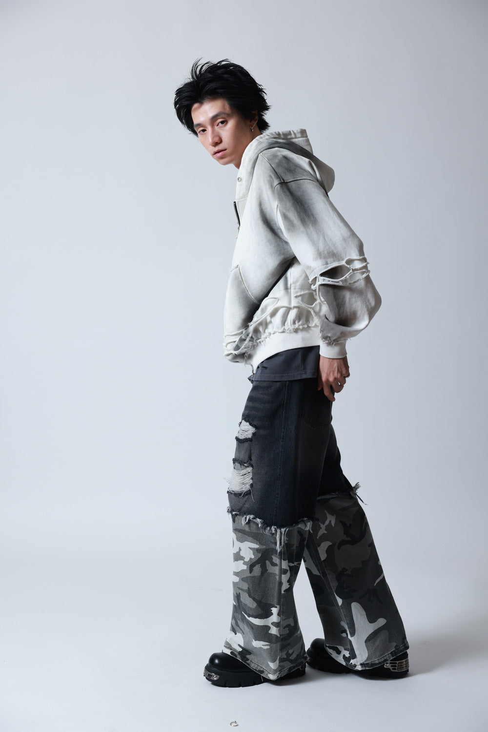 【P.N UNDERGROUND】レイヤーダメージ ZIP PK (745408)