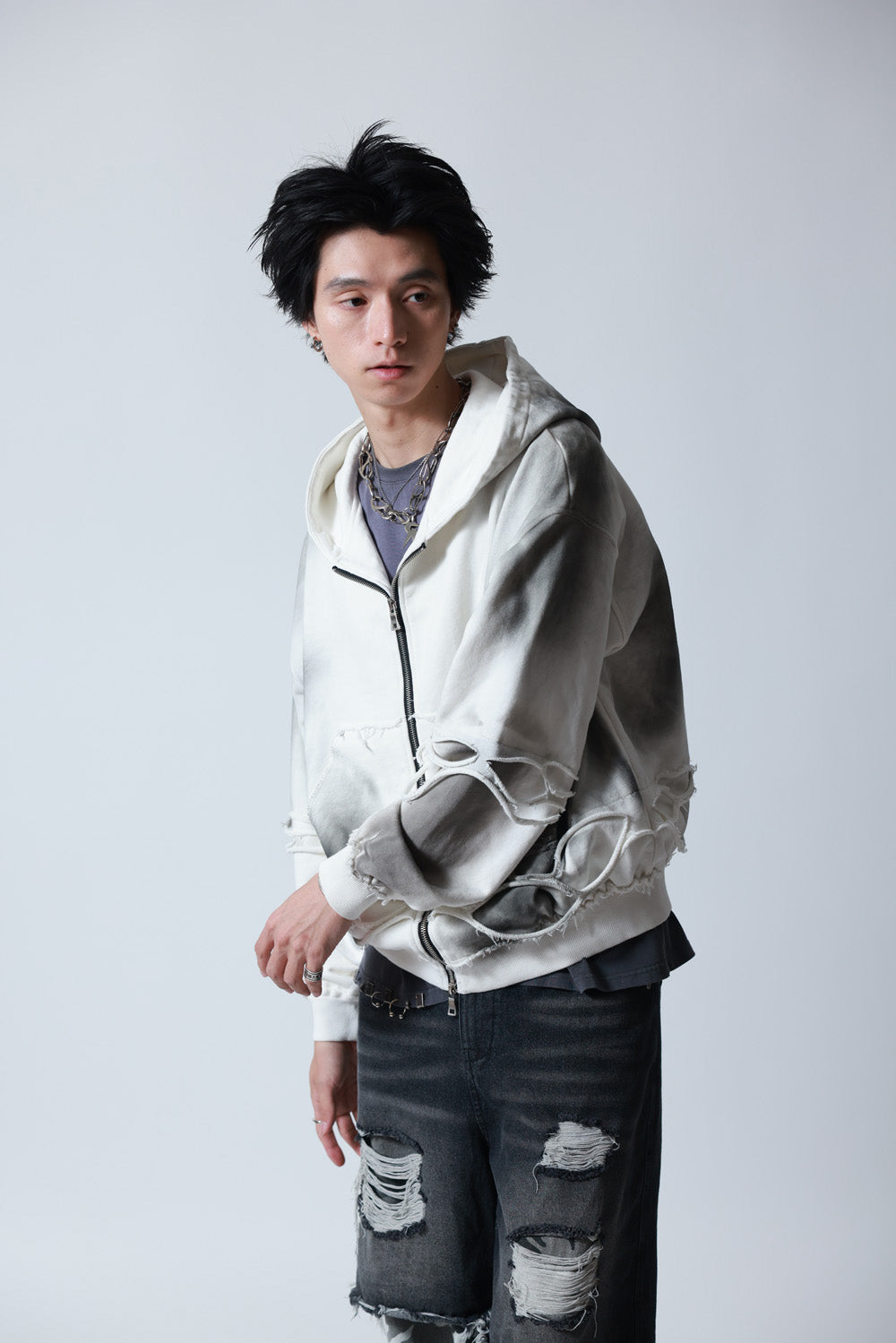 【P.N UNDERGROUND】レイヤーダメージ ZIP PK (745408)