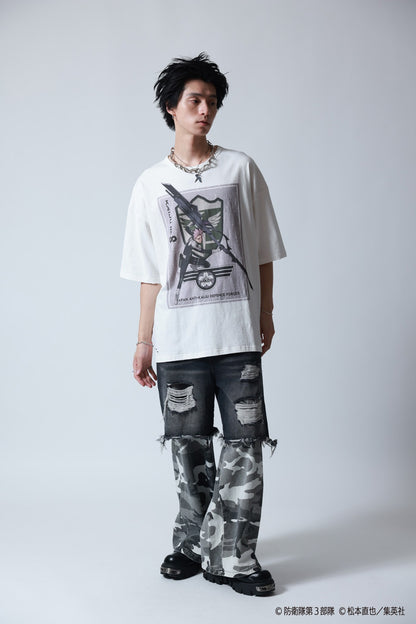 【P.N UNDERGROUND×怪獣８号】鳴海 弦ダメージ TEE (745607)