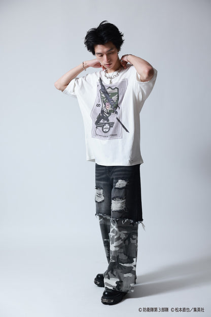 【P.N UNDERGROUND×怪獣８号】鳴海 弦ダメージ TEE (745607)