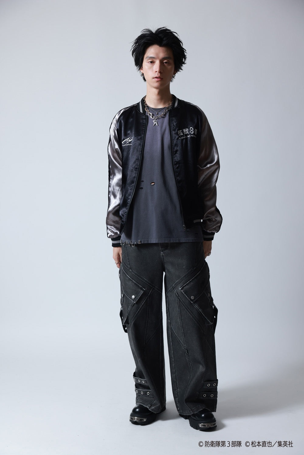 【P.N UNDERGROUND×怪獣８号】日比野 カフカ リバーシブルスカジャン (745100)