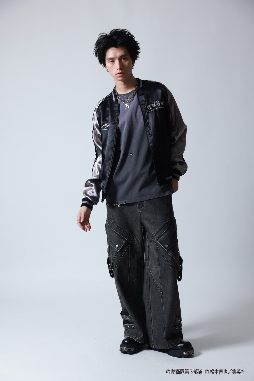 【P.N UNDERGROUND×怪獣８号】日比野 カフカ リバーシブルスカジャン (745100)