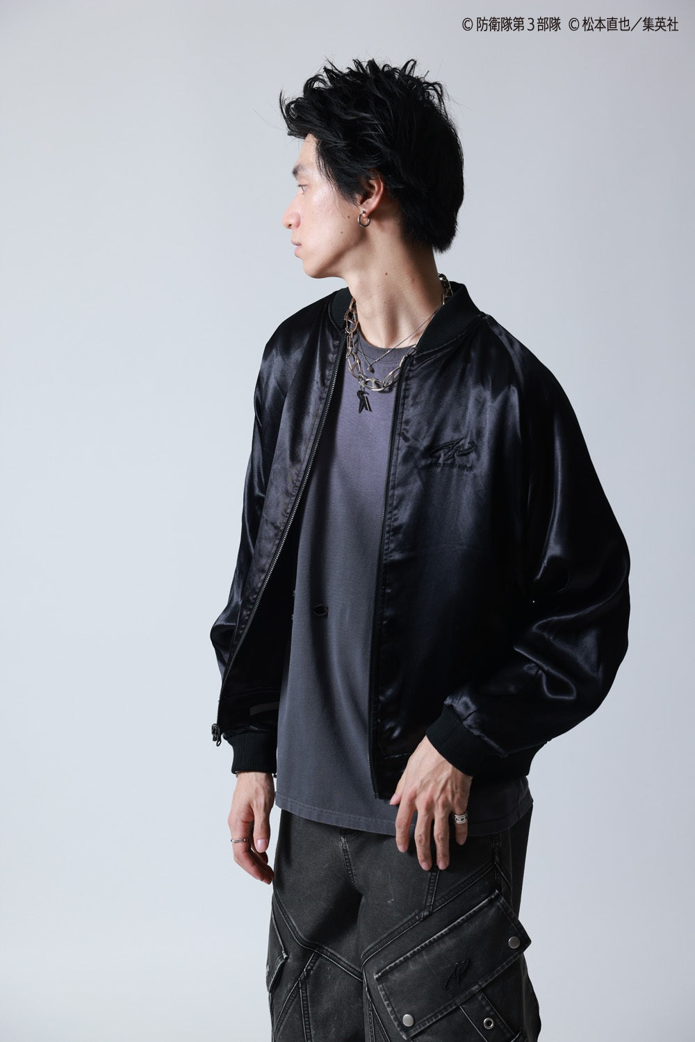 P.N UNDERGROUND＿怪獣8号】日比野 カフカ リバーシブルスカジャン