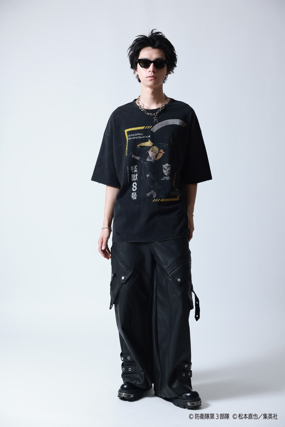 【P.N UNDERGROUND×怪獣８号】四ノ宮 キコル ダメージ TEE (745606)