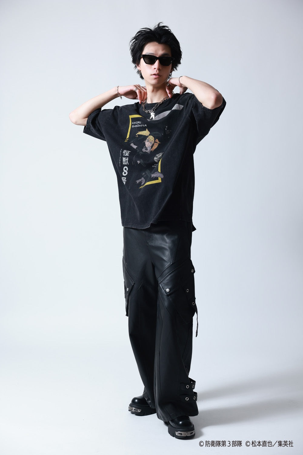 【P.N UNDERGROUND×怪獣８号】四ノ宮 キコル ダメージ TEE (745606)
