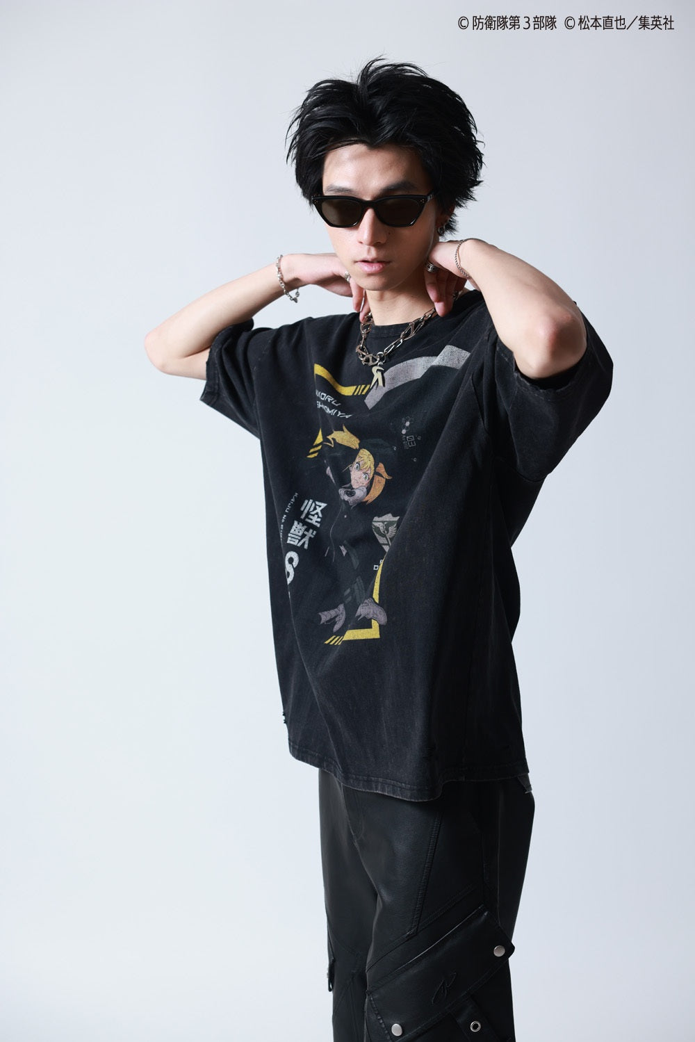 【P.N UNDERGROUND×怪獣８号】四ノ宮 キコル ダメージ TEE (745606)