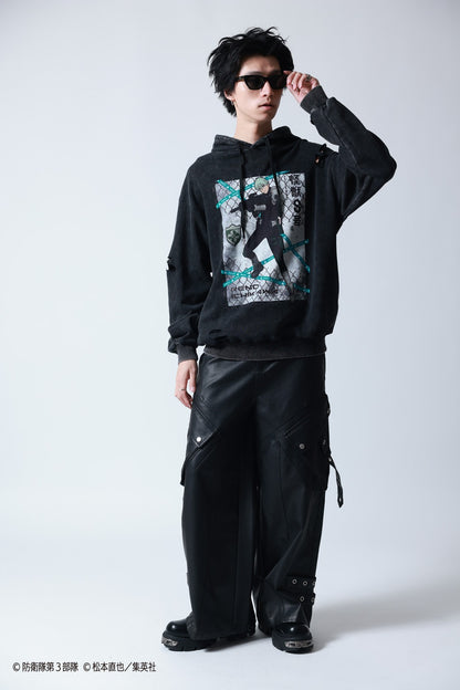 【P.N UNDERGROUND×怪獣８号】市川 レノ ダメージ パーカー (745507)