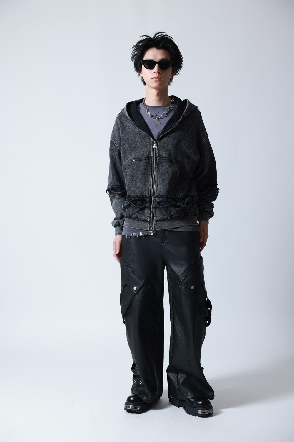 【P.N UNDERGROUND】レイヤーダメージ ZIP PK (745408)