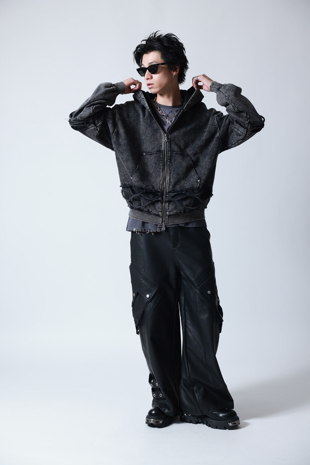 【P.N UNDERGROUND】レイヤーダメージ ZIP PK (745408)