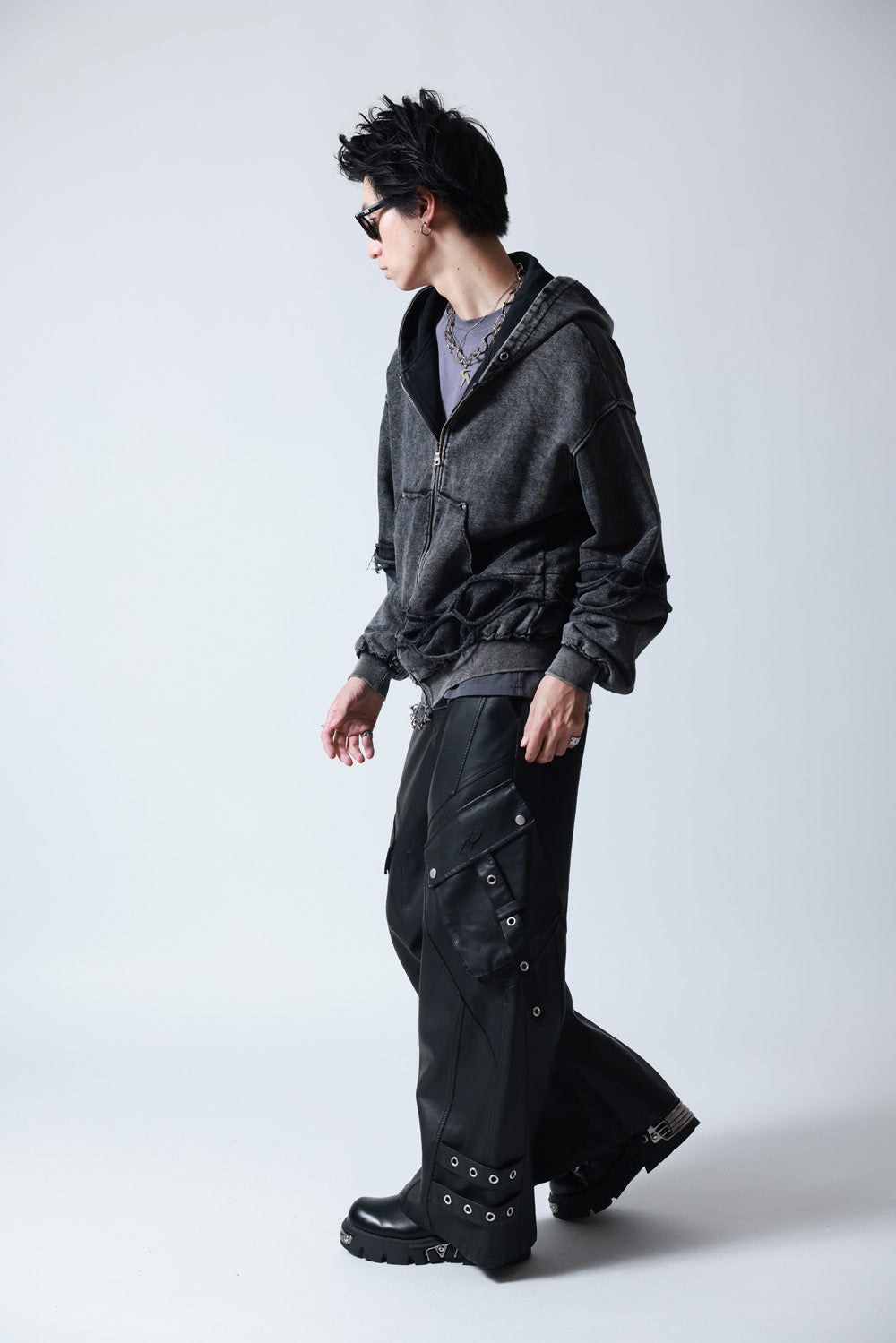 【P.N UNDERGROUND】レイヤーダメージ ZIP PK (745408)