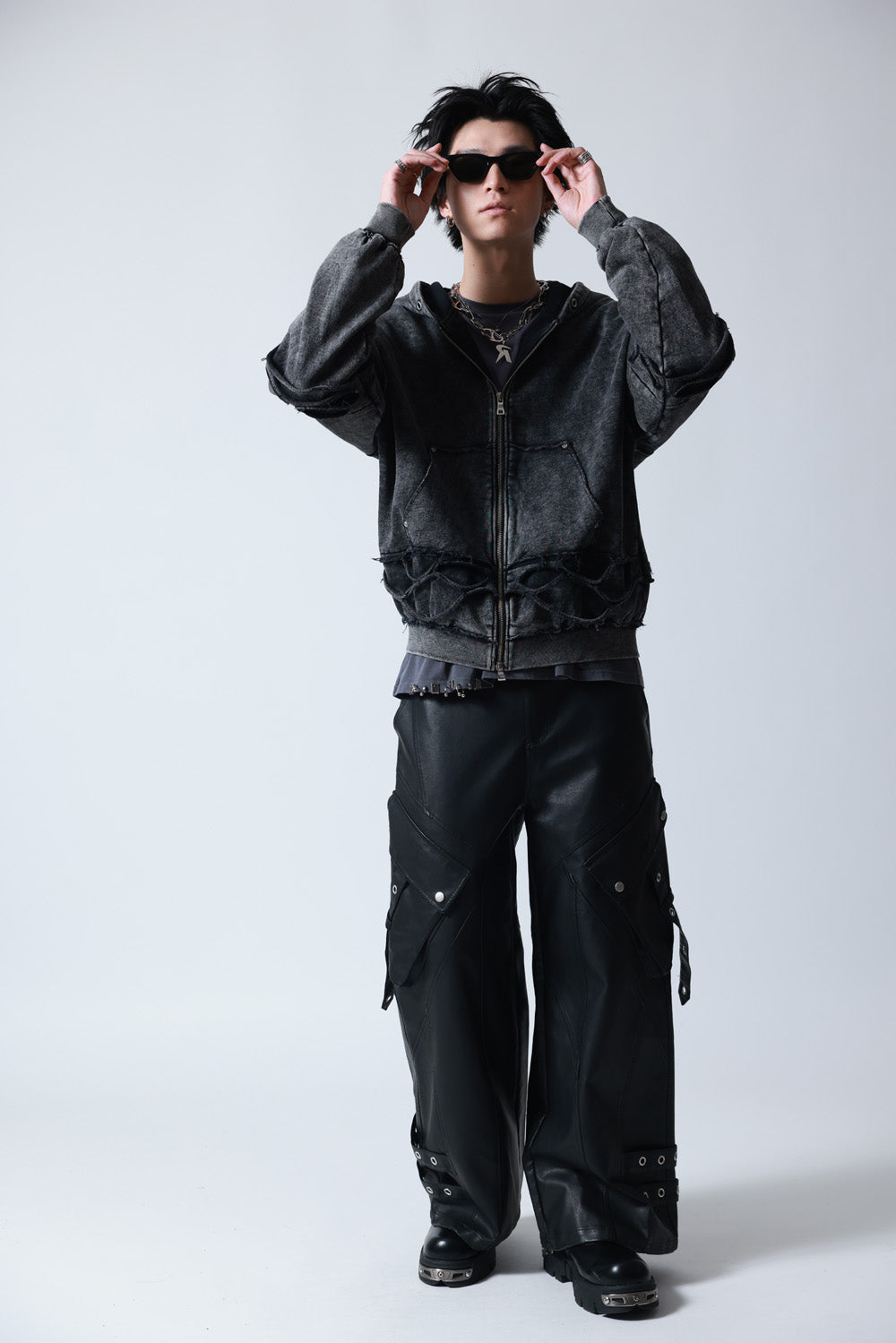 【P.N UNDERGROUND】レイヤーダメージ ZIP PK (745408)