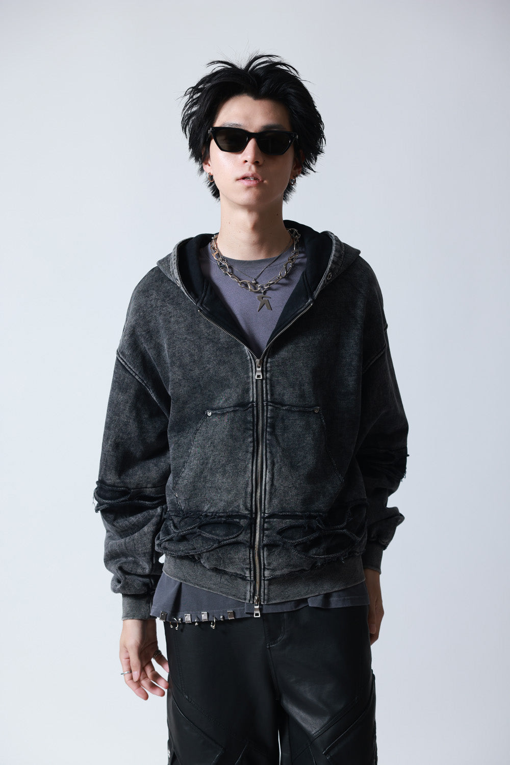 【P.N UNDERGROUND】レイヤーダメージ ZIP PK (745408)