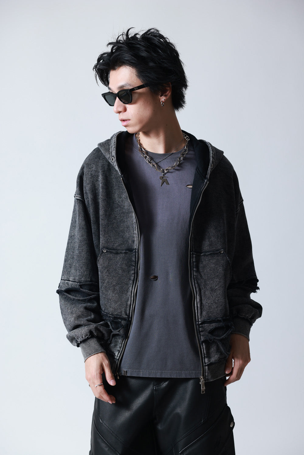 【P.N UNDERGROUND】レイヤーダメージ ZIP PK (745408)