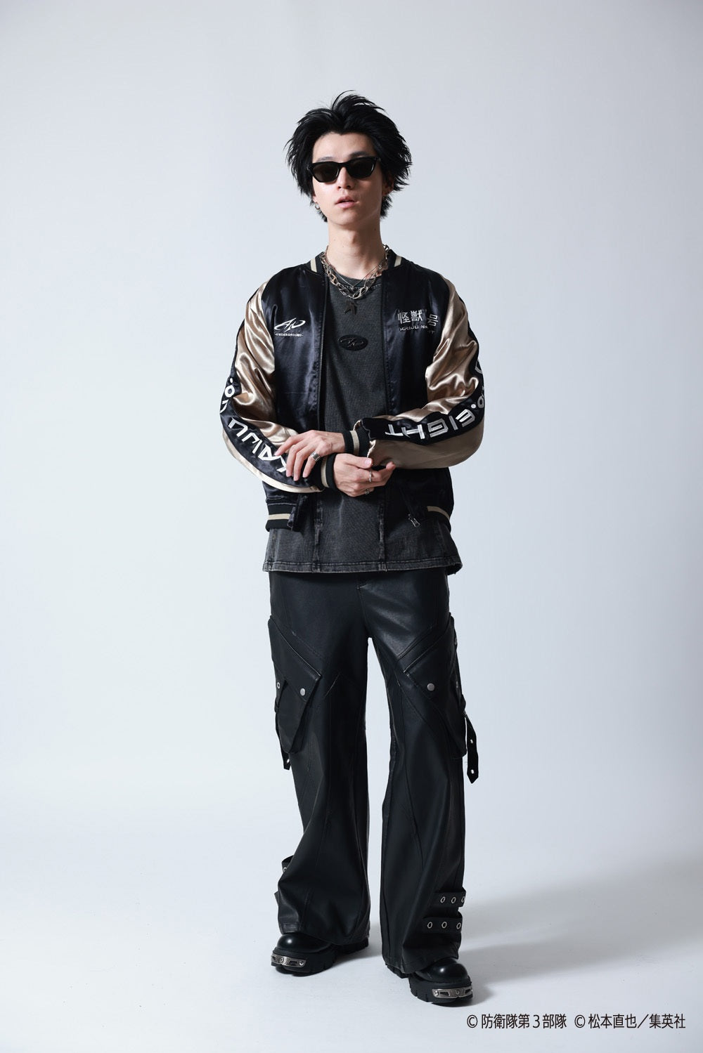 【P.N UNDERGROUND×怪獣８号】亜白 ミナ リバーシブルスカジャン (745101)