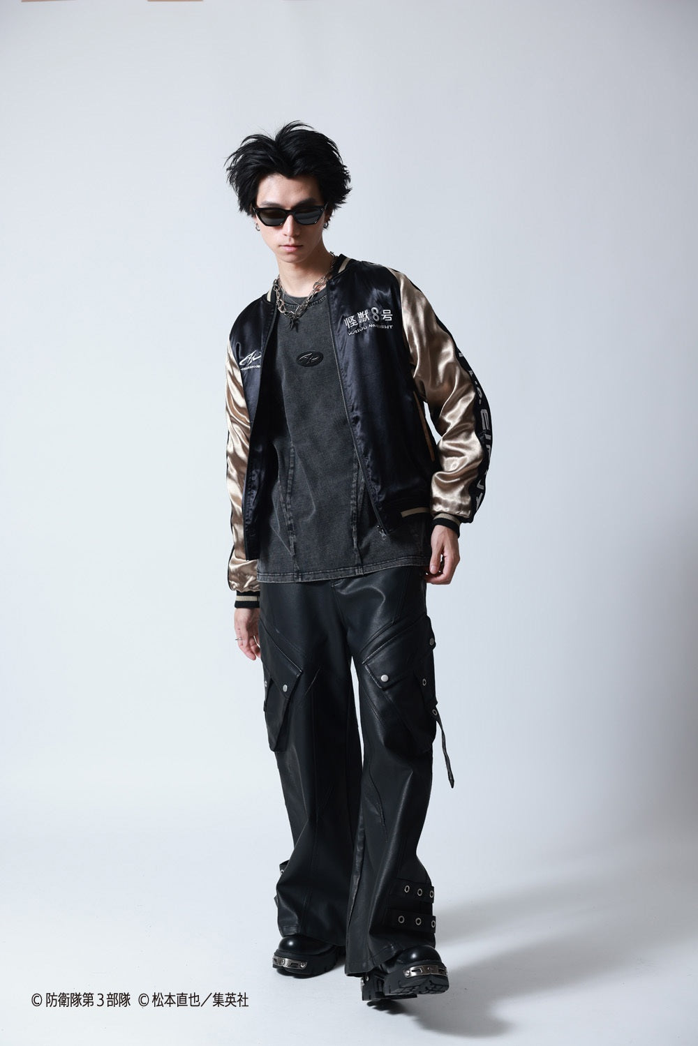 【P.N UNDERGROUND×怪獣８号】亜白 ミナ リバーシブルスカジャン (745101)